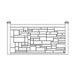 View Fence Panel 4' H x 8' W